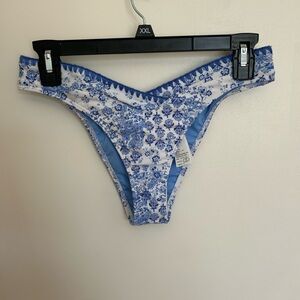 Hollister Blue Floral bikini bottom